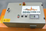 Standaard besturingskast behorende bij een Schuko Compacto briketpers